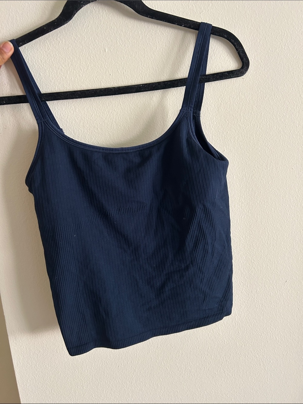Lululemon Women's Navy Ribbed Tank Top